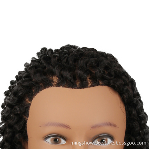 100% real human  afro hair training mannequins head with long length afro hair